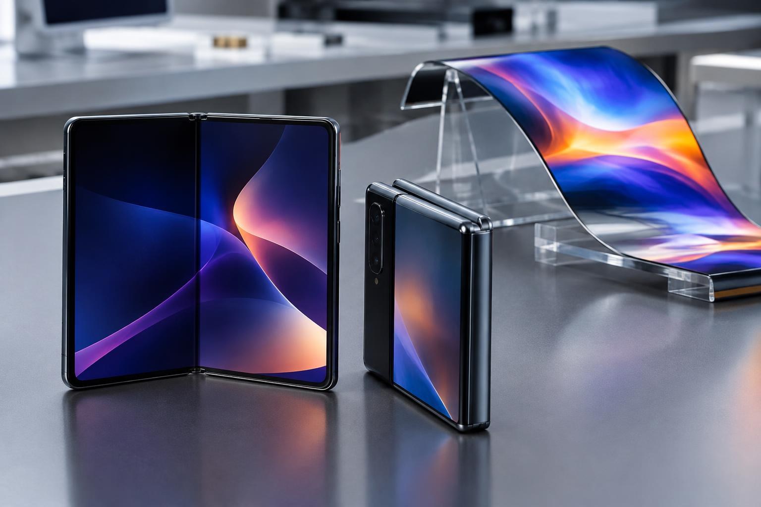 Telas flexíveis devem retomar expansão em 2026 com novos celulares dobráveis